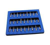Us Pro Tools 27Pc 1/4" Dr 38mm Mixed Bit Socket Set Star Hex Spline Sl Ph Pz 2154