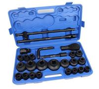 Us Pro Tools 27Pc 3/4" & 1" Dr 12Pt Shallow Impact Socket & Handle Set 21-65mm 7542