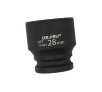 Us Pro Tools 28mm Impact Socket 1/2" Drive 6 Point Single Hex 3828