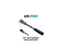 US PRO Tools 3/8" DR Flexible Head Ratchet Socket Wrench 5166