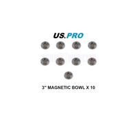 US PRO Tools 3" Magnetic Parts Tray/Bowl With Rubber base x 10 - 6783