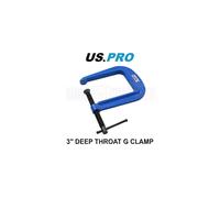 US PRO Tools 3" x 4.5" Deep Throat G-Clamp 76mm x 114mm 2673