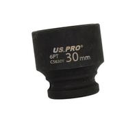 Us Pro Tools 30mm Impact Socket 1/2" Drive 6 Point Single Hex 3829