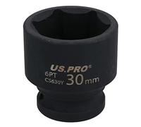 US PRO Tools 30mm Impact Socket 1/2" Drive 6 Point Single Hex 3829