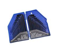 US PRO Tools 30PC Metric and Imperial Hex Allen Key Set 0.7-10mm 0.028-3/8-1631