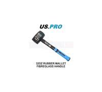 US PRO Tools 32OZ Rubber Mallet With Fibreglass Handle 4604
