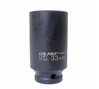 US PRO Tools 33mm 1/2" dr 12 Point Deep Hub Nut Socket, Gearbox etc 3484