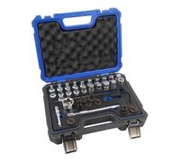 US PRO Tools 33pc 3/8" dr Master Oil Drain Plug Key Set 6245