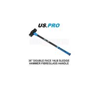 US PRO Tools 36" Double Face 14lb Sledge Hammer With Fibreglass Handle 4508