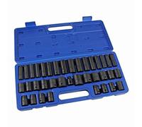 US PRO Tools 37PC 3/8" & 1/2" DR Shallow & Deep Impact Socket Set Metric/SAE 3835