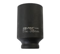 US PRO Tools 38mm 1/2" dr 6 Point Deep Hub Nut Socket, Gearbox etc 3490