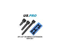 US PRO Tools 3pc 3/4" dr Impact Extension Bar Set Bars For Sockets 3950