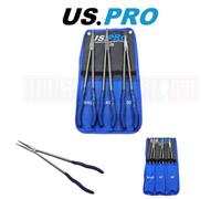 US PRO Tools 3pc Extra Long Nose Pliers Set 400mm Straight Bent Angled 2259
