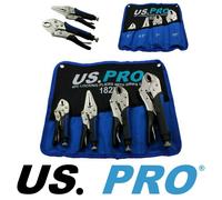 US PRO Tools 3pc Water Pump Pliers Groove Slip Joint Plier Set NEW 1830