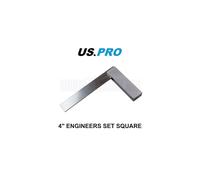 US PRO Tools 4" (100mm) Engineers Set Square Stainless Steel 2684