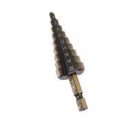 US PRO Tools 4-20mm HSS-G+ Step Drill Step Cone 1/4" Hex Shank 7130