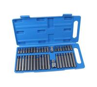Us Pro Tools 40Pc Torx/spline & Hex Bit 10mm 3/8" & 1/2" Drive Bit Holder Set 2200