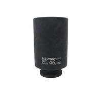 US PRO Tools 46mm 1/2" dr 12 Point 100mm Deep Hub Nut Socket, Gearbox etc 3503