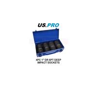 US PRO Tools 4PC 1" DR 6PT Deep Impact Sockets 27,30,32,33mm 3692
