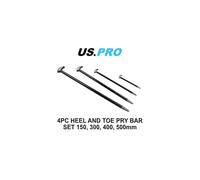 US PRO Tools 4pc Heel Bar Set Podgers Pry Bars Toe 150, 300, 400, 500mm 6857