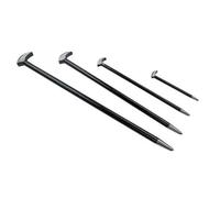 US PRO Tools 4pc Heel Bar Set Podgers Pry Bars Toe 150, 300, 400, 500mm 6857 VOGREX Black One Size