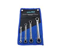 US PRO Tools 4pc Metric Double E-Torx Gear Ratchet Spanner Set E6 - E24 2247