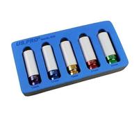 US PRO Tools 5PC 1/2" DR Deep Alloy Wheel Impact Sockets 15-22mm 3839
