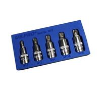US PRO Tools 5PC 1/2" DR Triple Square Bit Socket Set in EVA Tray M10 - M18 3973