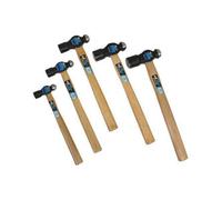 Us Pro Tools 5Pc Ball Pein Hammers Set 8 16 24 32 40Oz Beech Wood Handles 4532