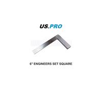 US PRO Tools 6" (150mm) Engineers Set Square Stainless Steel 2685