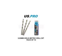 US PRO Tools 6.80MM HSS-G Metric twist Drill Bit Pack Of 10 2429