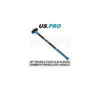 US Pro 36'' 6lb Sledge Hammer 2.7kg 900mm Double Face with Fibreglass Hand …