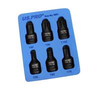 Us Pro Tools 6Pc 1/2" Dr Impact Star Torx Bit Socket Set T55 T60 T70 T80 T90 T100 3864