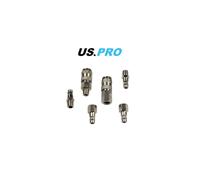 US PRO Tools 6PC Bag Of Euro Air Couplers And Plugs 8171