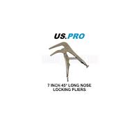 US PRO Tools 7 Inch 45 Long Nose Locking Pliers Mole Grips 5891