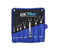 Us Pro Tools 7Pc 12 Point Open Brake Flare Nut Spanners Wrench Set 8 - 24mm 2044
