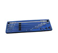 US PRO Tools 8mm to 19mm Double Jointed Flex Head Long Reach Ratchet Spanner Set 7585