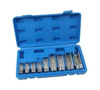 Us Pro Tools 9Pc Difficult Access Slotted Socket Set 10 - 22mm 3/8" & 1/2" Drive 5560