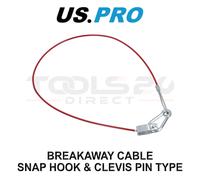 US PRO Tools Breakaway Cable Snap Hook & Clevis Pin Type Heavy Duty 9278
