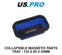 US PRO Tools Collapsible Magnetic Parts Tray 135 x 80mm Blue 6893