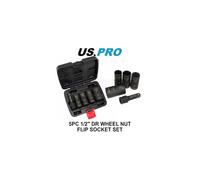 US PRO Tools Impact Wheel Nut Flip Socket Set 5 Piece 3765