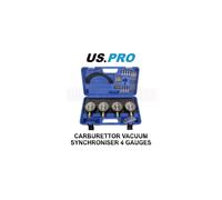 US PRO Tools Motorcycle Carburettor Vacuum Synchroniser 4 Gauges 6888