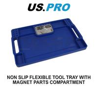 US PRO Tools Non Slip Flexible Tool Tray With Magnet Parts Compartment 6891