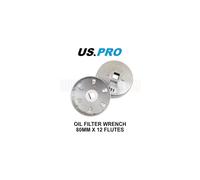 US PRO Tools Oil Filter Wrench 80mm x 12 Flutes 1/2" dr Ford Mazda 7068