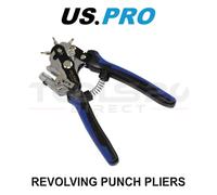 US PRO Tools Revolving Punch Pliers Card, Cloth, Leather, Paper etc 2-4.5mm 6839