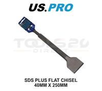 US PRO Tools SDS Plus Flat Chisel 40MM X 250MM 7216