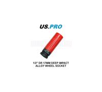 US PRO Tools Single 1/2" Dr 17mm Deep Impact Alloy Wheel Socket 3758