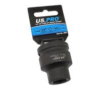 US PRO Tools Single 3/4" DR 17mm 6 Point Impact Socket 3693