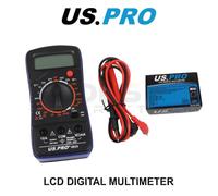 US PRO Tools Slim LCD Digital Multimeter AC/DC Voltage Current Tester 6919