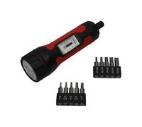 US PRO Tools Torque Screwdriver 10-60 in/lbs with 20 Bits - 1/4" Hex Drive 4622